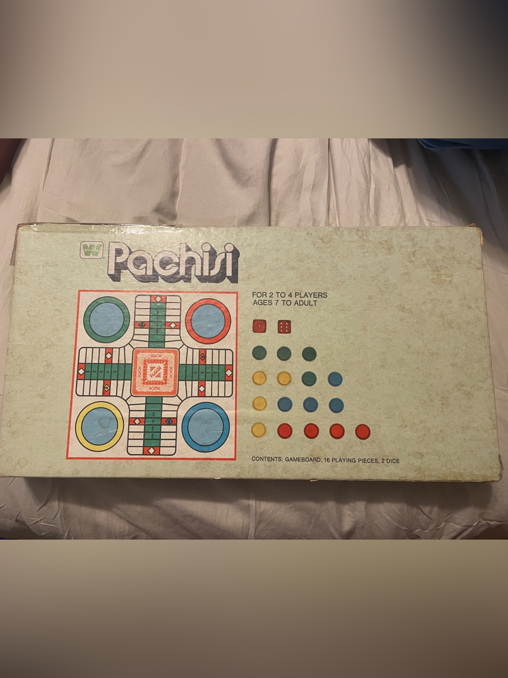 Vintage Whitman Pachisi Board Game - Classic Retro Family Fun Night